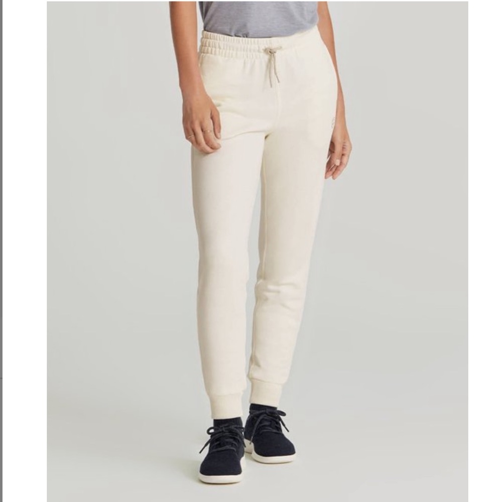 Allbirds Natural White R&R Sweatpants Women’s Size XXL Organic Peruvian Cotton